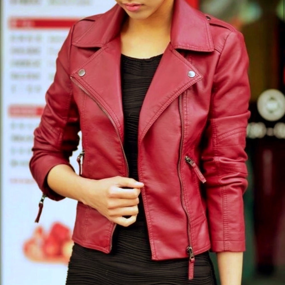 Faux Leather Jacket